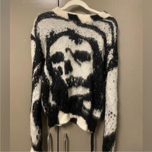 Amiri x Wes Lang Grey Reaper Mohair Sweater